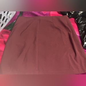 Burgundy skirt
